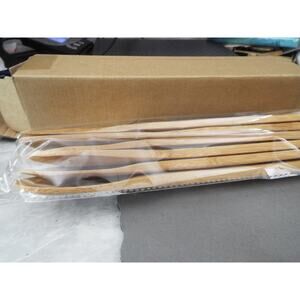 Set Of 6 Omaha Steak Bamboo Utensils Spoons NIB